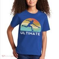 Ultimate Frisbee Retro Player Flying Disc Throwing Meaningful Gift Kids T-Shirt thumb 2