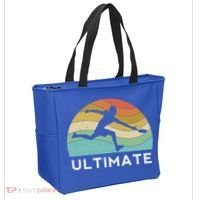 Ultimate Frisbee Retro Player Flying Disc Throwing Meaningful Gift Tote Bag thumb 2