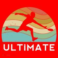 Ultimate Frisbee Retro Player Flying Disc Throwing Meaningful Gift Santa Hat thumb 1