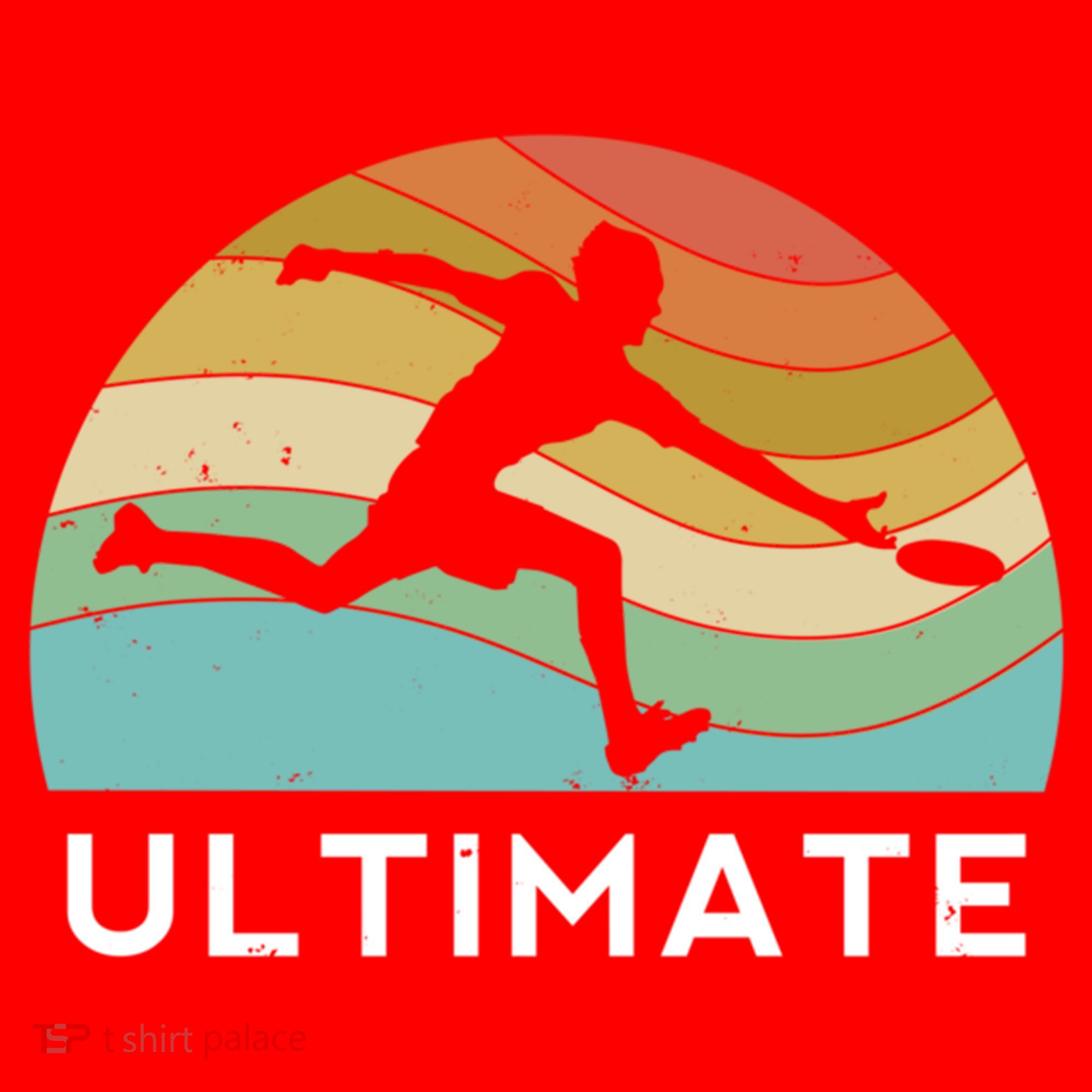 Ultimate Frisbee Retro Player Flying Disc Throwing Meaningful Gift Santa Hat