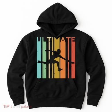 Ultimate Frisbee Retro Player Flying Disc Throwing Hoodie