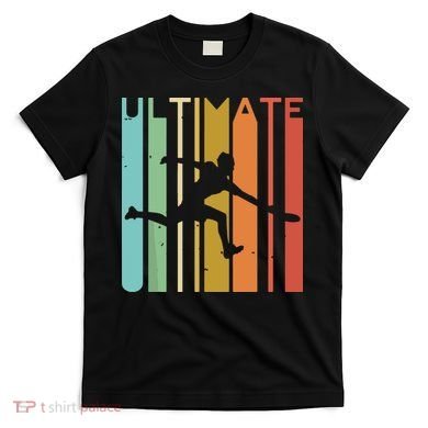 Ultimate Frisbee Retro Player Flying Disc Throwing T-Shirt