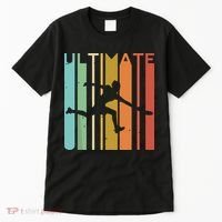 Ultimate Frisbee Retro Player Flying Disc Throwing Tall T-Shirt thumb 0