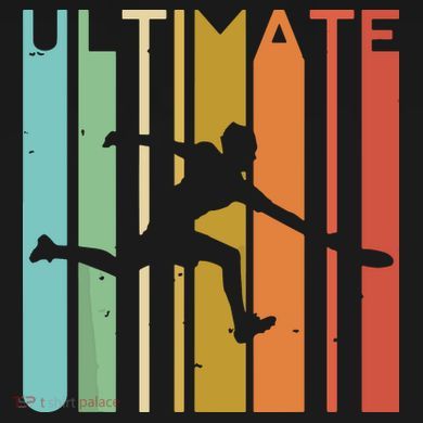 Ultimate Frisbee Retro Player Flying Disc Throwing Tall T-Shirt