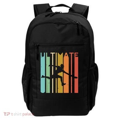 Ultimate Frisbee Retro Player Flying Disc Throwing Backpack