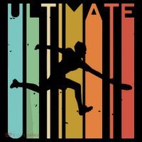 Ultimate Frisbee Retro Player Flying Disc Throwing Women's Hoodie thumb 2