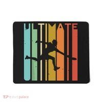 Ultimate Frisbee Retro Player Flying Disc Throwing Mousepad thumb 0