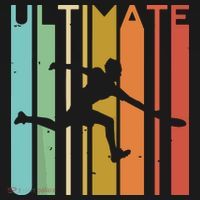Ultimate Frisbee Retro Player Flying Disc Throwing Baby Bodysuit thumb 2