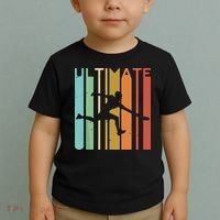 Ultimate Frisbee Retro Player Flying Disc Throwing Toddler T-Shirt thumb 2
