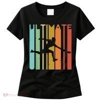 Ultimate Frisbee Retro Player Flying Disc Throwing Women's T-Shirt thumb 0