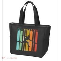 Ultimate Frisbee Retro Player Flying Disc Throwing Tote Bag thumb 3