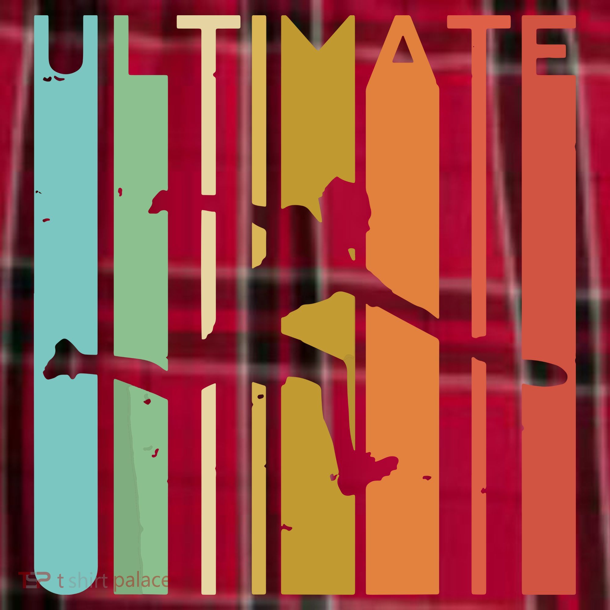 Ultimate Frisbee Retro Player Flying Disc Throwing Men's Flannel Plaid Pajama Pants