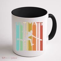Ultimate Frisbee Retro Player Flying Disc College Cute Gift Coffee Mug thumb 1