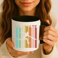 Ultimate Frisbee Retro Player Flying Disc College Cute Gift Coffee Mug thumb 3