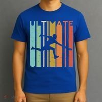 Ultimate Frisbee Retro Player Flying Disc College Cute Gift T-Shirt thumb 3