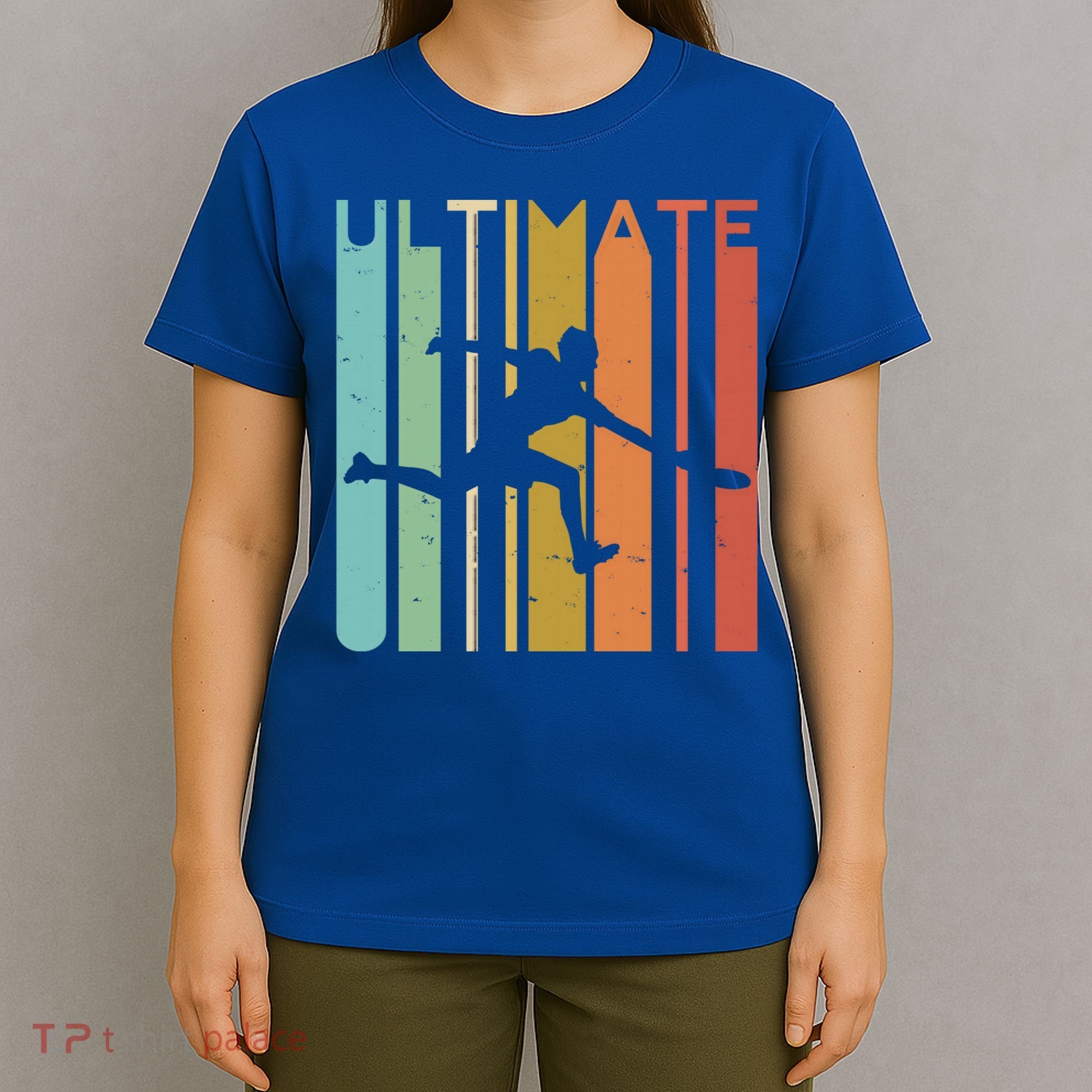 Ultimate Frisbee Retro Player Flying Disc College Cute Gift T-Shirt