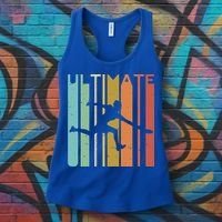 Ultimate Frisbee Retro Player Flying Disc College Cute Gift Women's Tank Top thumb 3