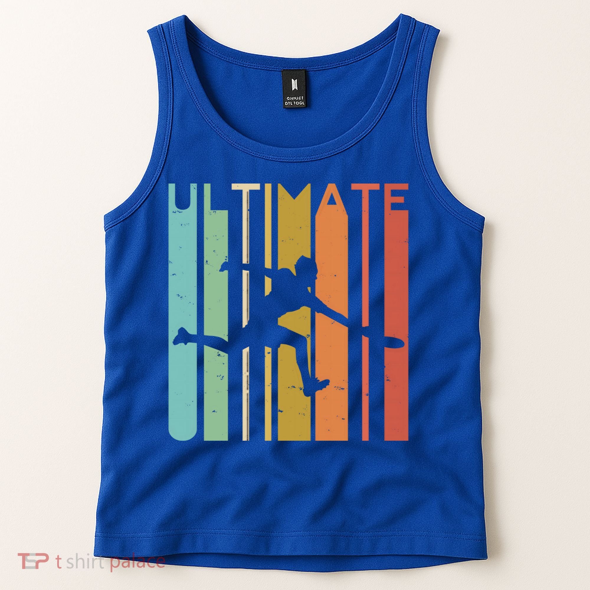 Ultimate Frisbee Retro Player Flying Disc College Cute Gift Tank Top