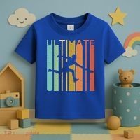 Ultimate Frisbee Retro Player Flying Disc College Cute Gift Toddler T-Shirt thumb 3