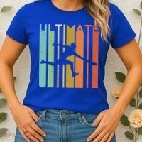 Ultimate Frisbee Retro Player Flying Disc College Cute Gift Women's T-Shirt thumb 2