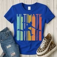 Ultimate Frisbee Retro Player Flying Disc College Cute Gift Women's T-Shirt thumb 3