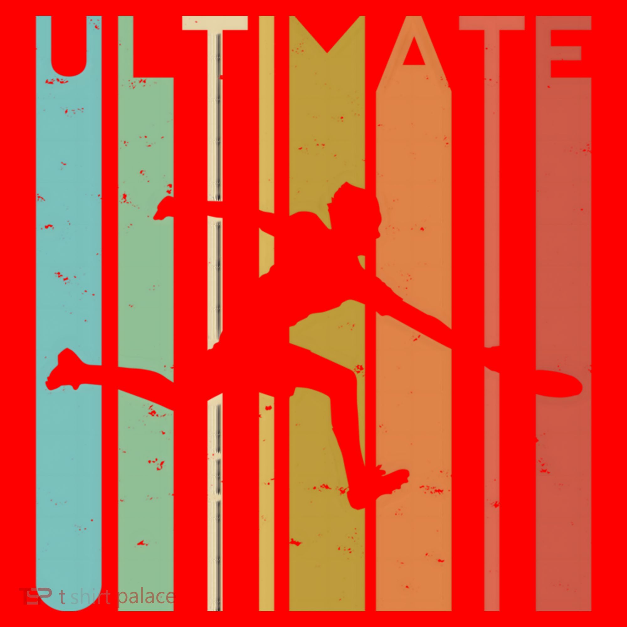 Ultimate Frisbee Retro Player Flying Disc College Cute Gift Santa Hat