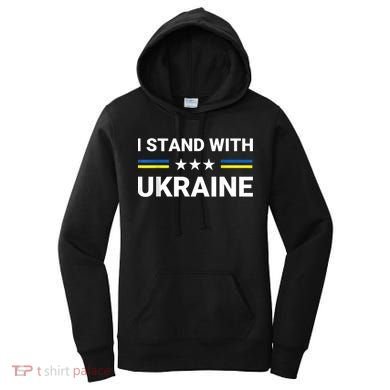 Ukrainian Flag Support Ukraine Freedom I Stand With Ukraine Gift Women's Hoodie