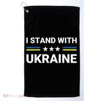 Ukrainian Flag Support Ukraine Freedom I Stand With Ukraine Gift Golf Towel thumb 0