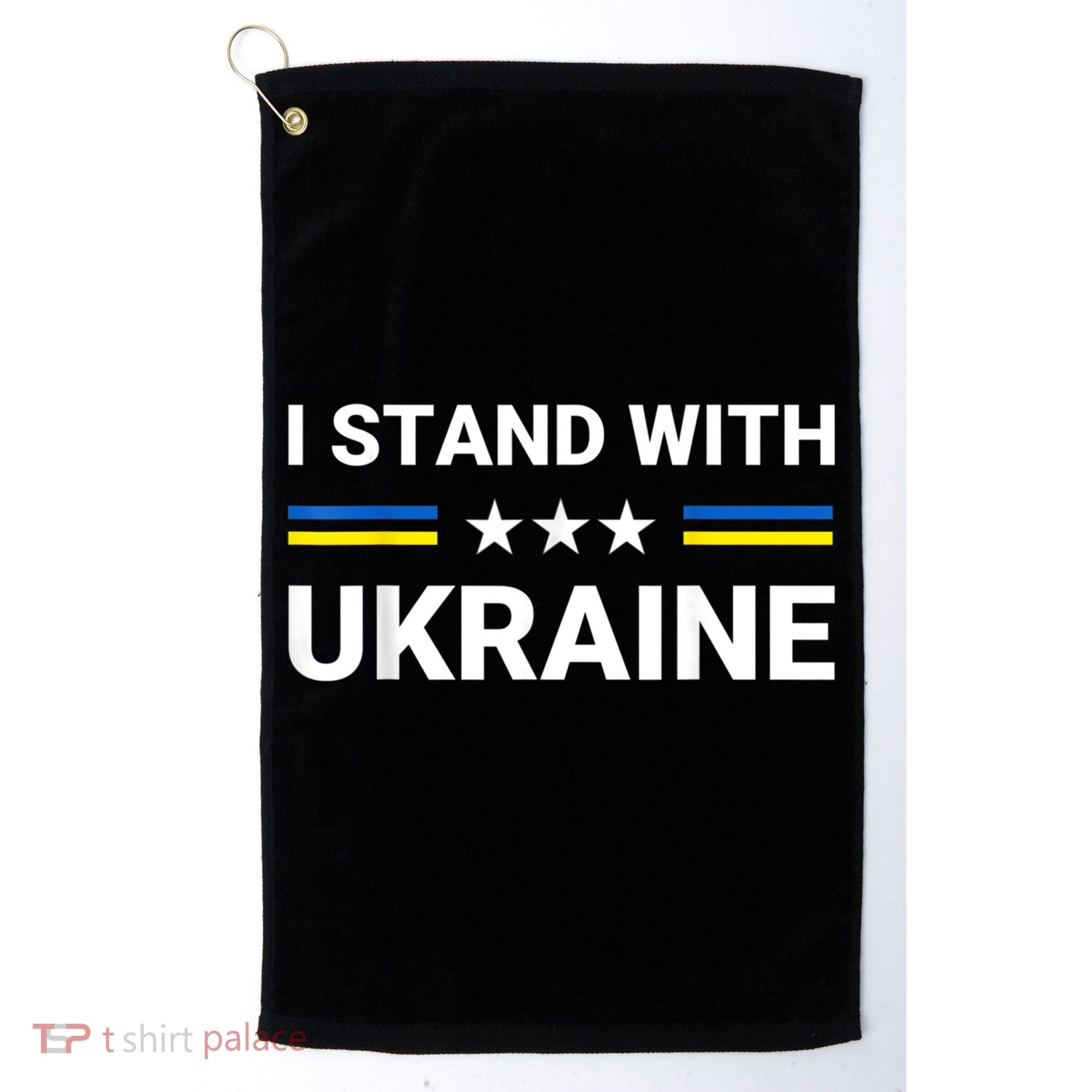 Ukrainian Flag Support Ukraine Freedom I Stand With Ukraine Gift Golf Towel