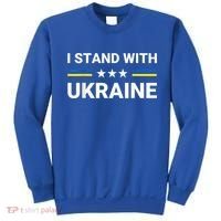 Ukrainian Flag Support Ukraine Freedom I Stand With Ukraine Gift Sweatshirt thumb 0