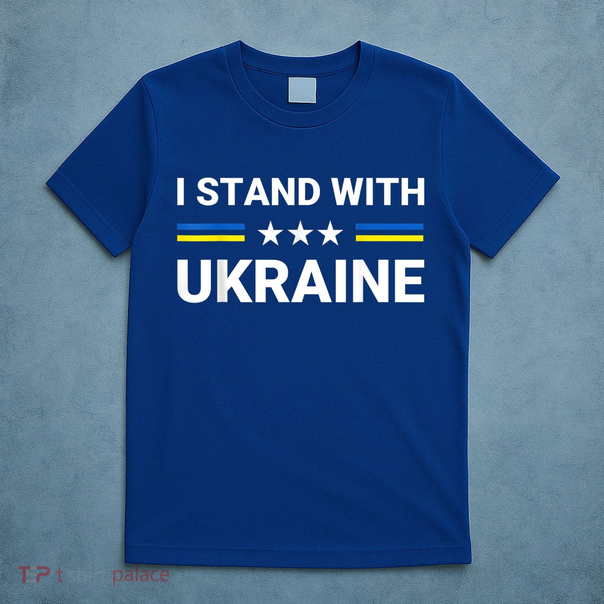 Ukrainian Flag Support Ukraine Freedom I Stand With Ukraine Gift T-Shirt