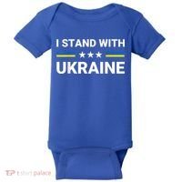 Ukrainian Flag Support Ukraine Freedom I Stand With Ukraine Gift Baby Bodysuit thumb 0