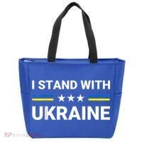 Ukrainian Flag Support Ukraine Freedom I Stand With Ukraine Gift Tote Bag thumb 0