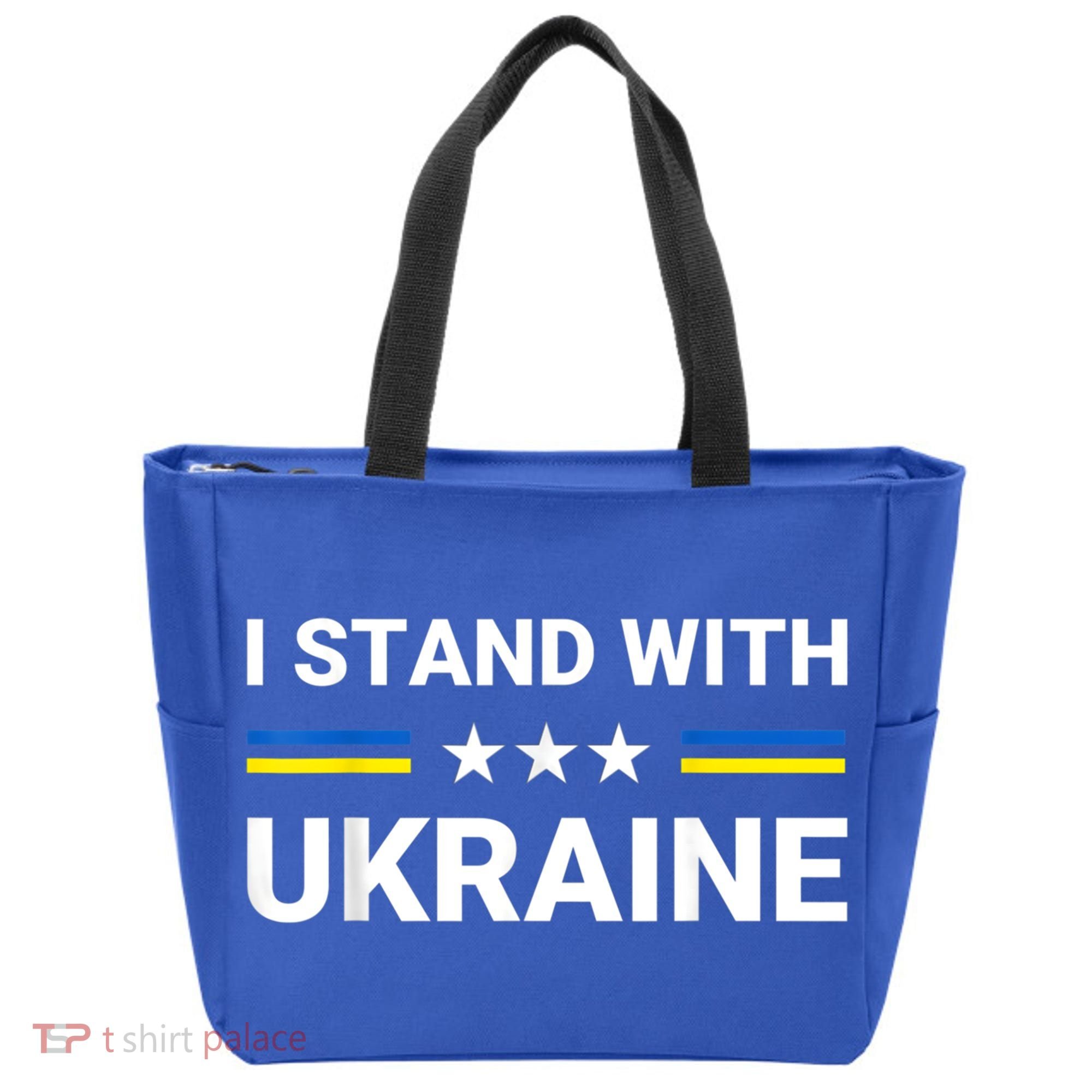 Ukrainian Flag Support Ukraine Freedom I Stand With Ukraine Gift Tote Bag