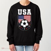 Usa Flag Soccer Fan Women's Sweatshirt thumb 0