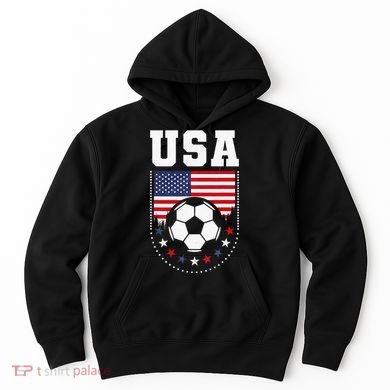 Usa Flag Soccer Fan Hoodie