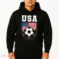 Usa Flag Soccer Fan Hoodie thumb 2