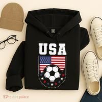 Usa Flag Soccer Fan Hoodie thumb 4
