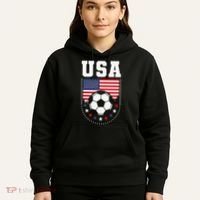 Usa Flag Soccer Fan Hoodie thumb 5
