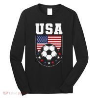 Usa Flag Soccer Fan Long Sleeve Shirt thumb 0