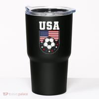 Usa Flag Soccer Fan Tumbler thumb 0