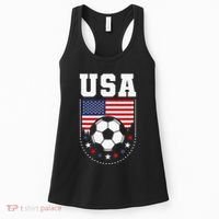 Usa Flag Soccer Fan Women's Tank Top thumb 0