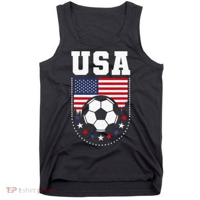 Usa Flag Soccer Fan Tank Top
