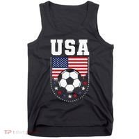 Usa Flag Soccer Fan Tank Top thumb 0