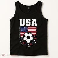 Usa Flag Soccer Fan Tank Top thumb 2