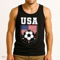 Usa Flag Soccer Fan Tank Top thumb 3
