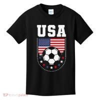 Usa Flag Soccer Fan Kids T-Shirt thumb 0