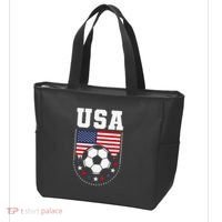 Usa Flag Soccer Fan Tote Bag thumb 3