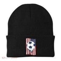 USA Flag Soccer Lover Beanie thumb 0