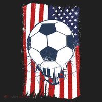 USA Flag Soccer Lover Beanie thumb 2